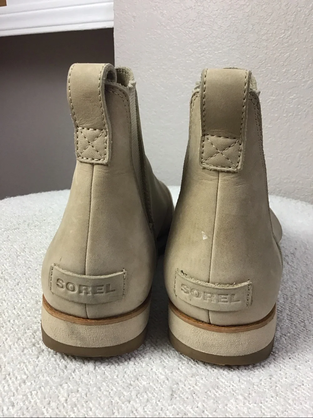 Sorel Harlow Chelsea Tan suede leather boot Size 10.5